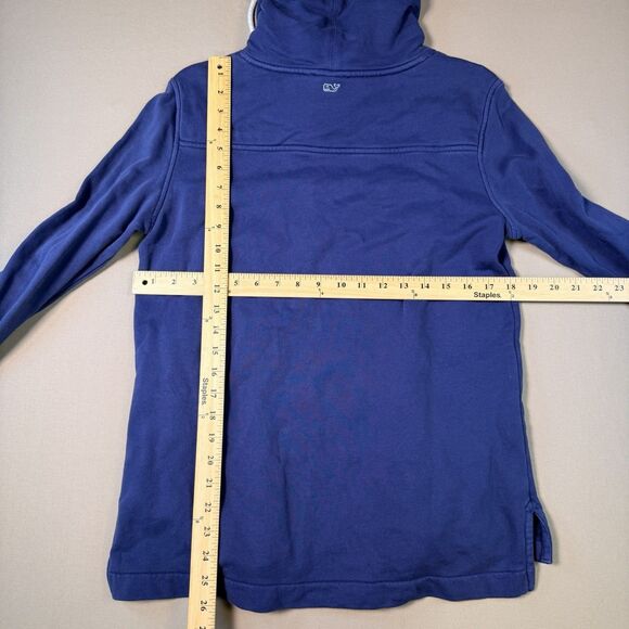Vineyard Vines Sweatshirt Adult XS Blue Pullover High Cowl Neck Logo Womens - Picture 7 of 7